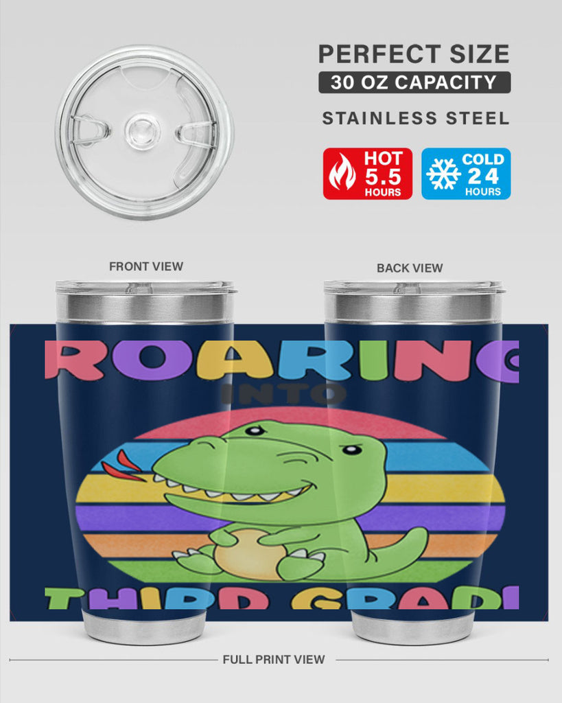 Roaring to 3rd Grade Trex 23#- 3rd grade- Tumbler