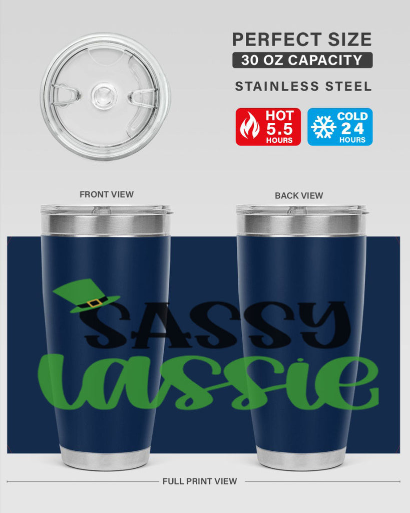 Sassy Iassie Style 34#- St Patricks Day- Tumbler