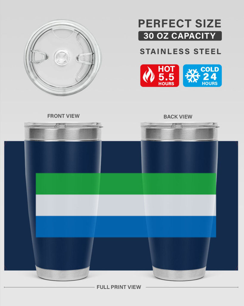 Sierra Leone 42#- world flags- Tumbler