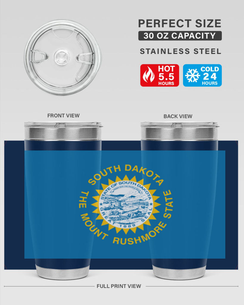 South Dakota 11#- Us Flags- Tumbler