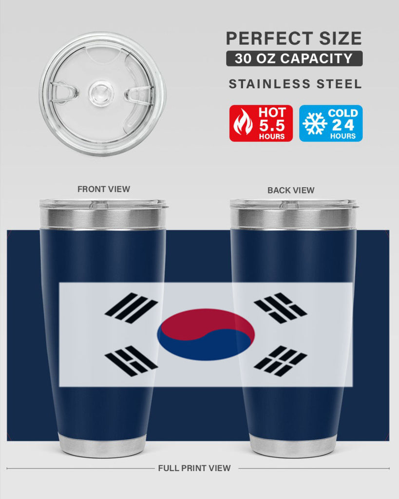 South Korea 35#- world flags- Tumbler