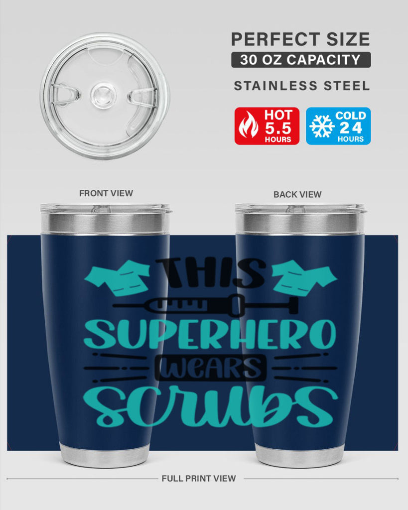 This Superhero Wears Style Style 18#- nurse- tumbler
