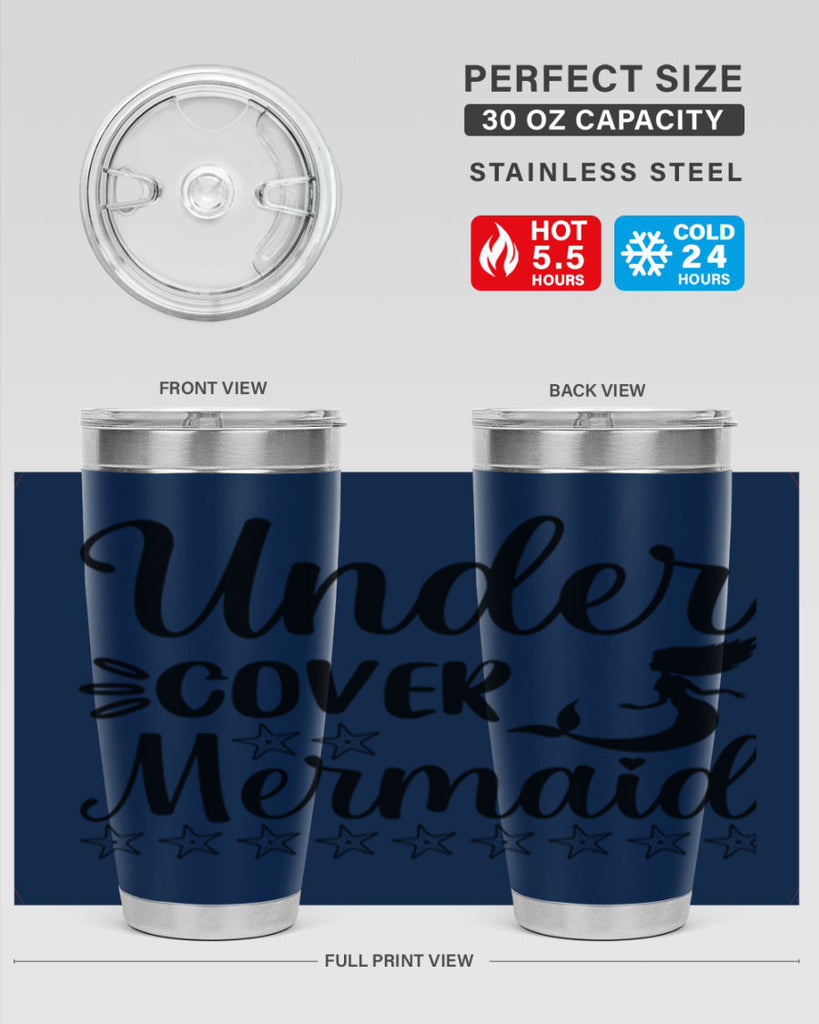 Under cover mermaid 650#- mermaid- Tumbler