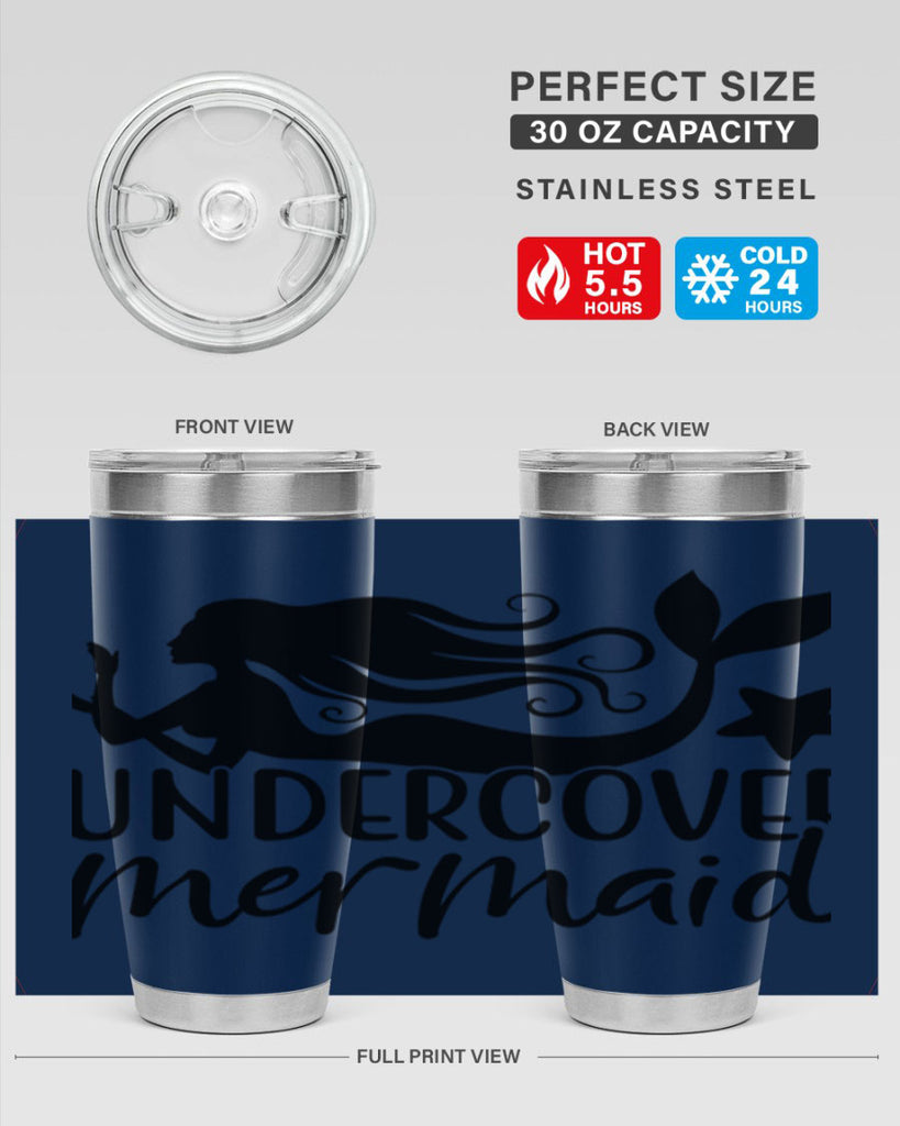 Undercover mermaid 657#- mermaid- Tumbler