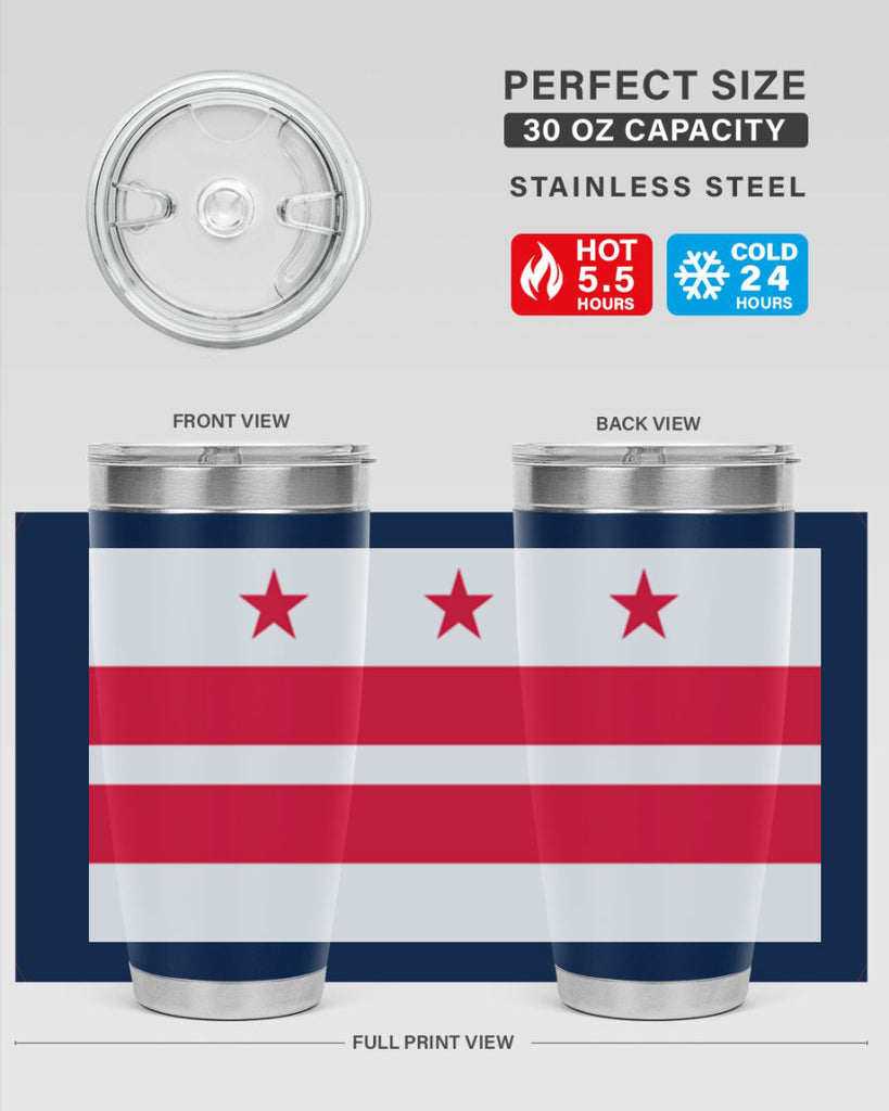 Washington DC 5#- Us Flags- Tumbler