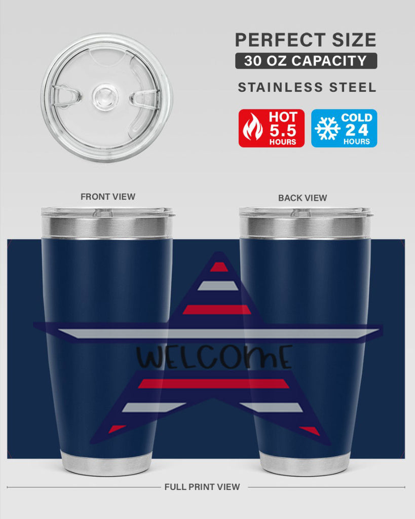 Welcome Style 186#- Fourt Of July- Tumbler