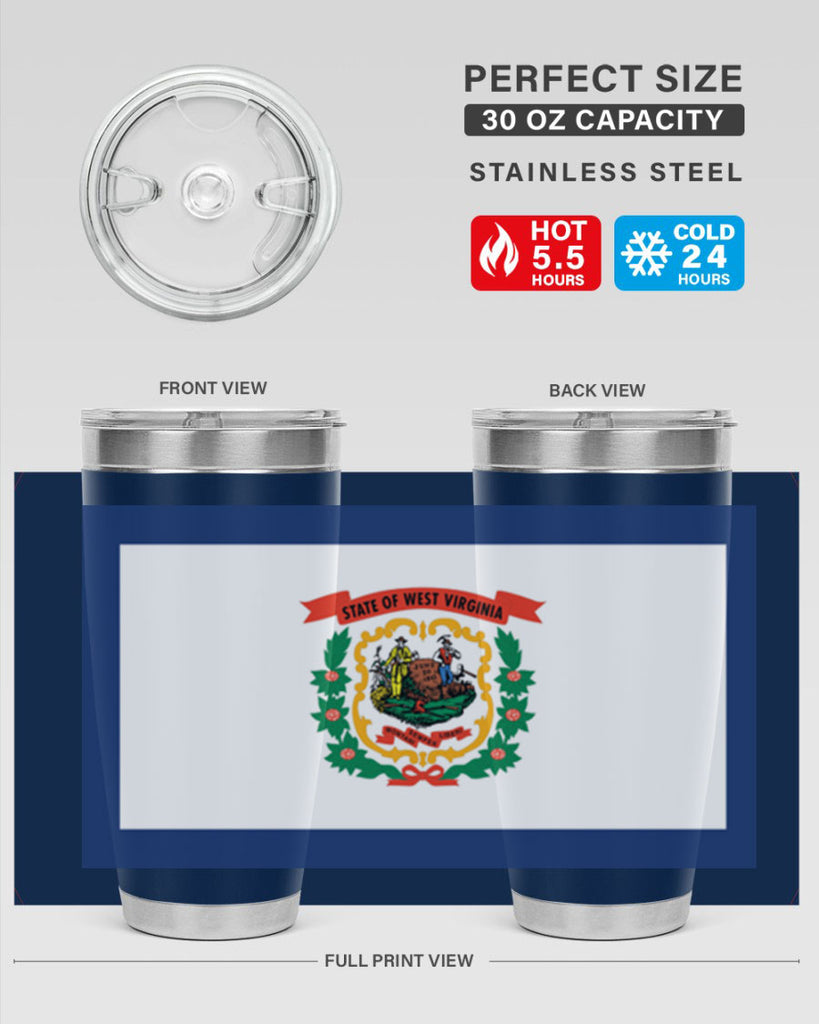 West Virginia 3#- stateflags- Tumbler