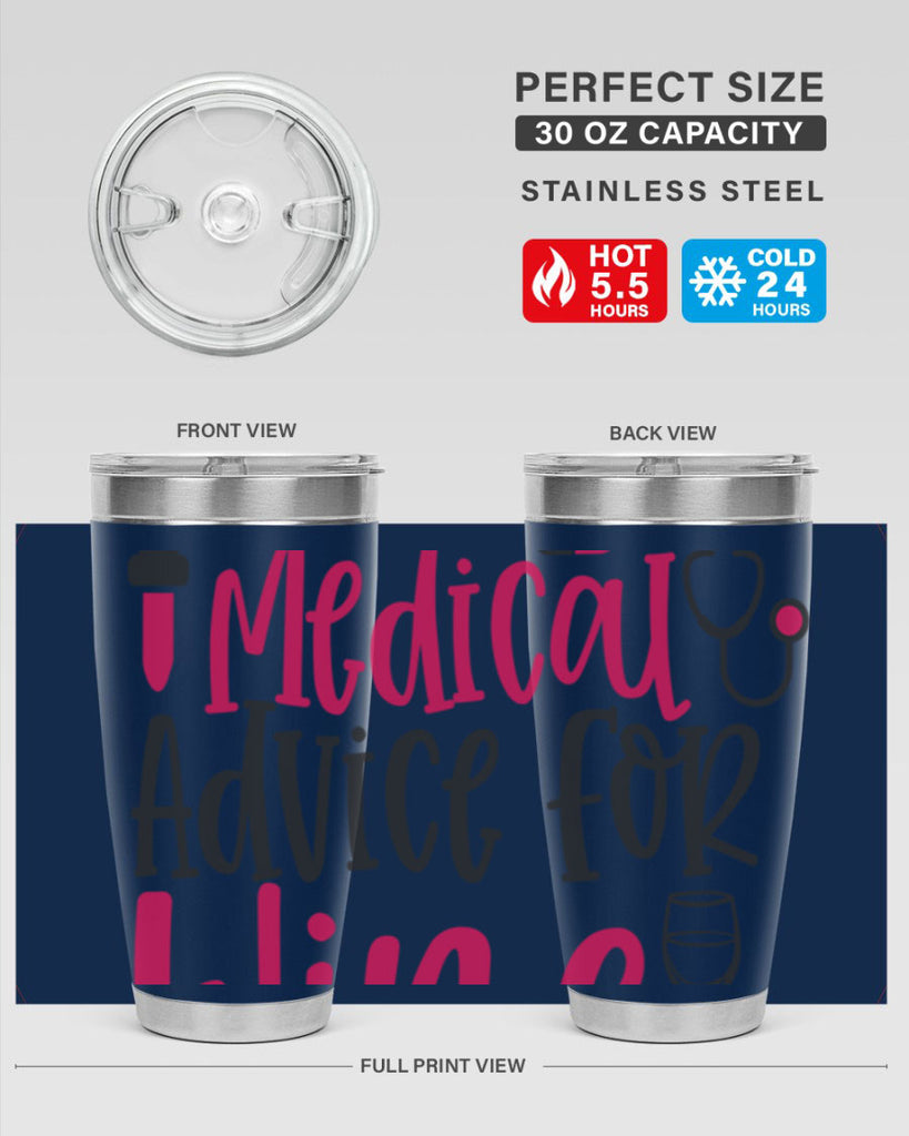 Will Trade Medical Advice for Wine Style Style 9#- nurse- tumbler