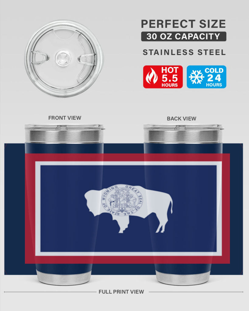 Wyoming 1#- stateflags- Tumbler