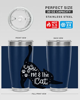 You Me The Cat Style 111#- cat- Tumbler