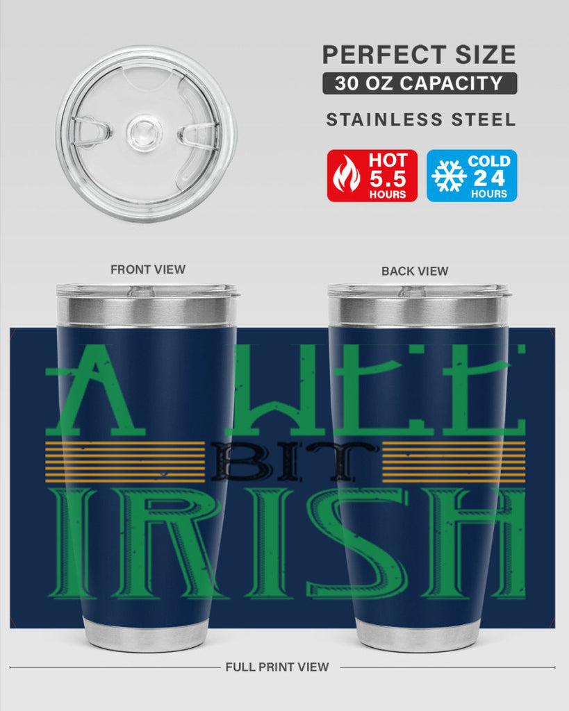 a wee bit irish Style 144#- St Patricks Day- Tumbler