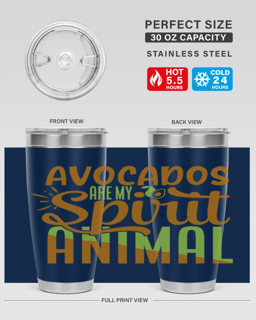 avocados are my spirit animal 9#- avocado- Tumbler