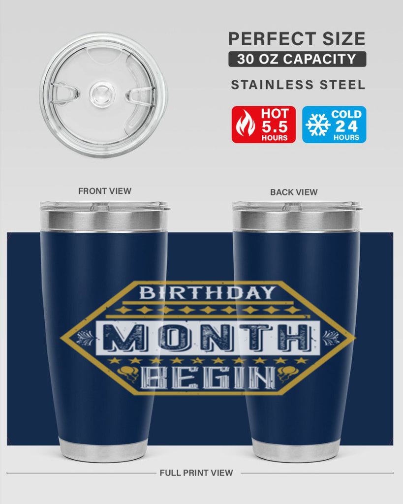 birthday month begin Style 9#- birthday- tumbler
