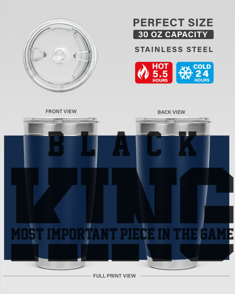black king 233#- black words phrases- Cotton Tank