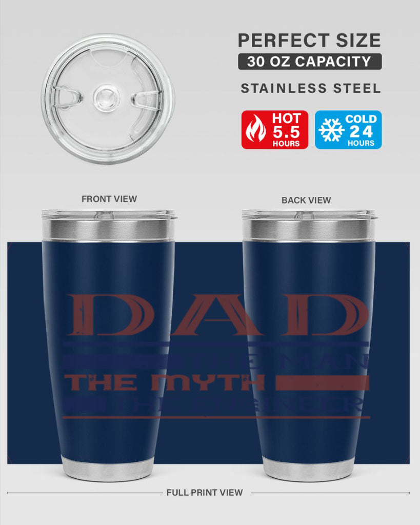 dad the man the myth the engineer Style 24#- engineer- tumbler