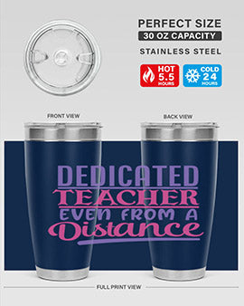 dedicated teacher even from a distance Style 53#- corona virus- Tumbler