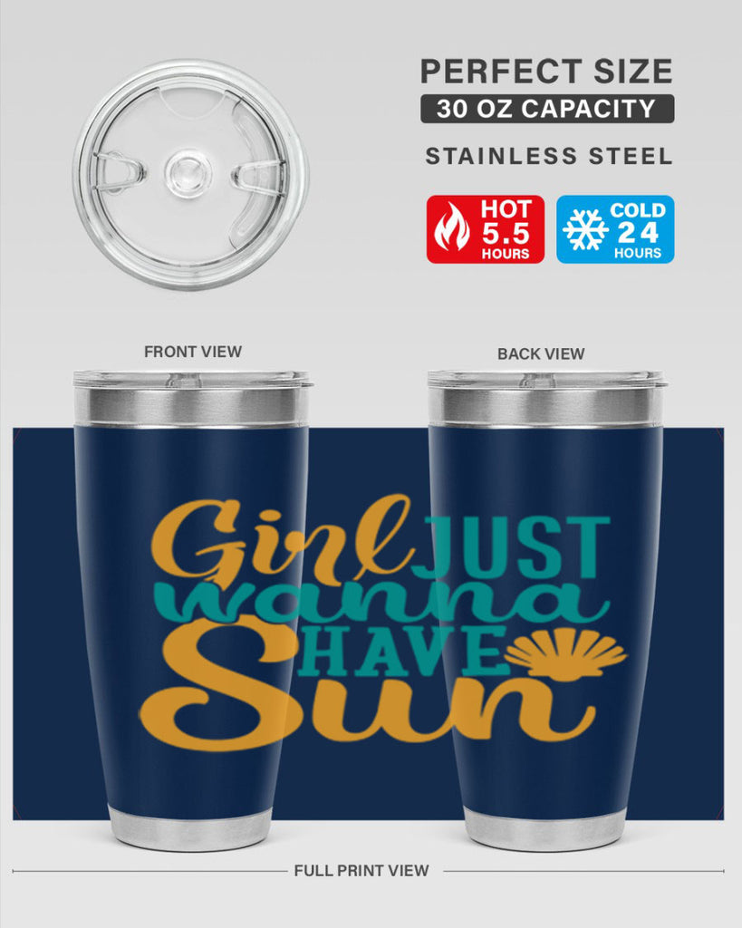 girls just wanna have sun Style 101#- summer- Tumbler