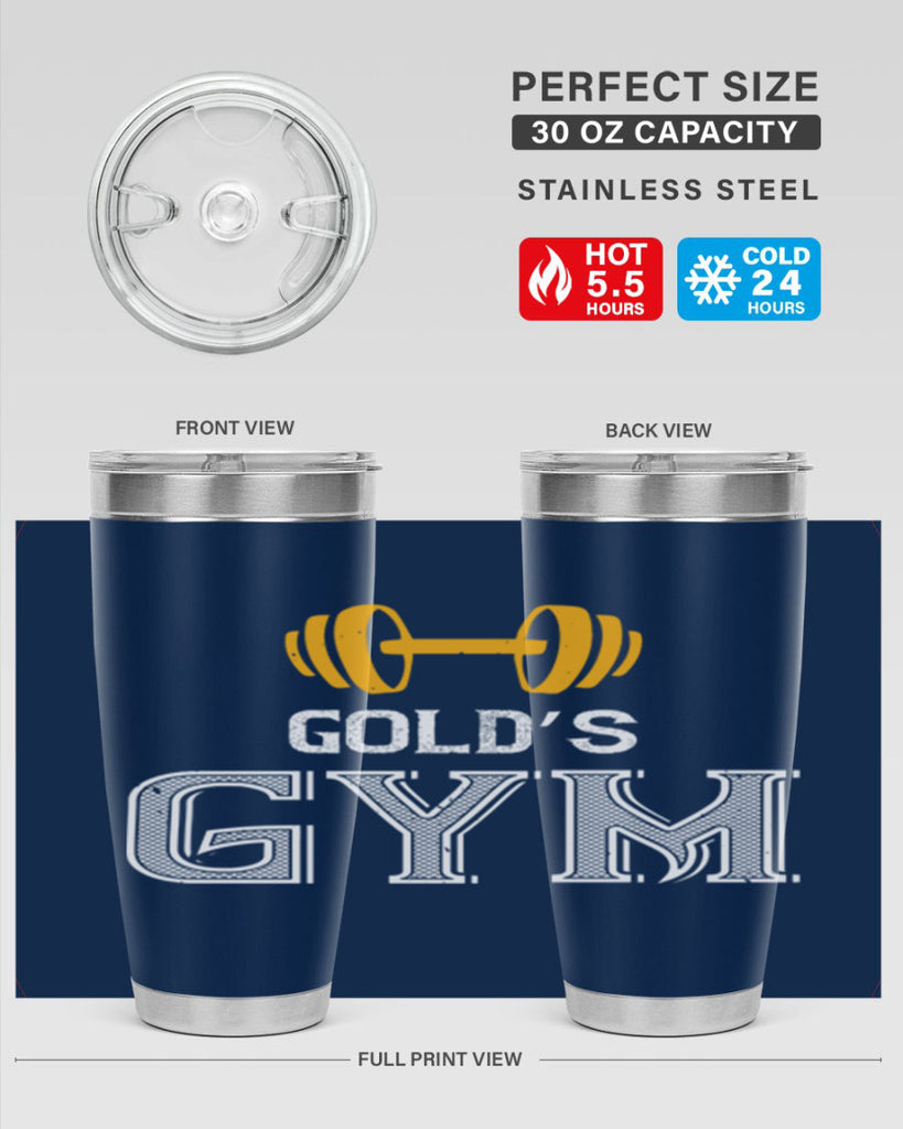 gold gym 101#- gym- Tumbler