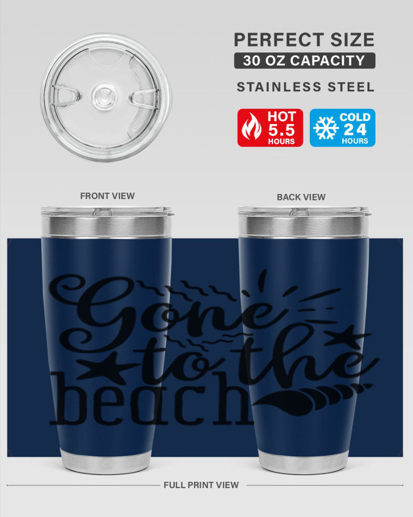 gone to the beach Style 100#- summer- Tumbler