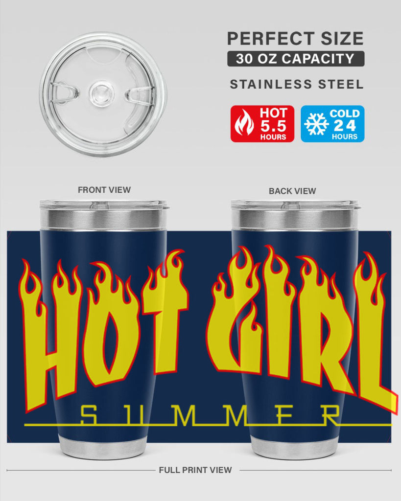 hot girl  summer fire 123#- black words phrases- Cotton Tank