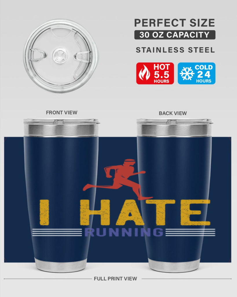i hate running 40#- running- Tumbler