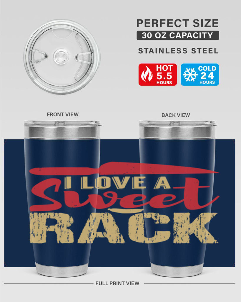 i love a sweet rack 40#- bbq- Tumbler