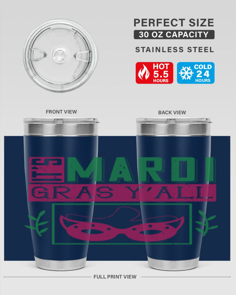 it’s mardi gras y’all 60#- mardi gras- Tumbler