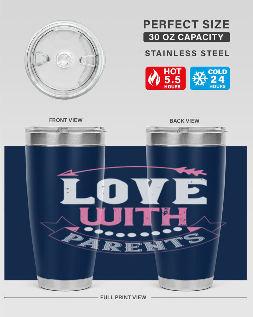 love with parents 43#- valentines day- Tumbler