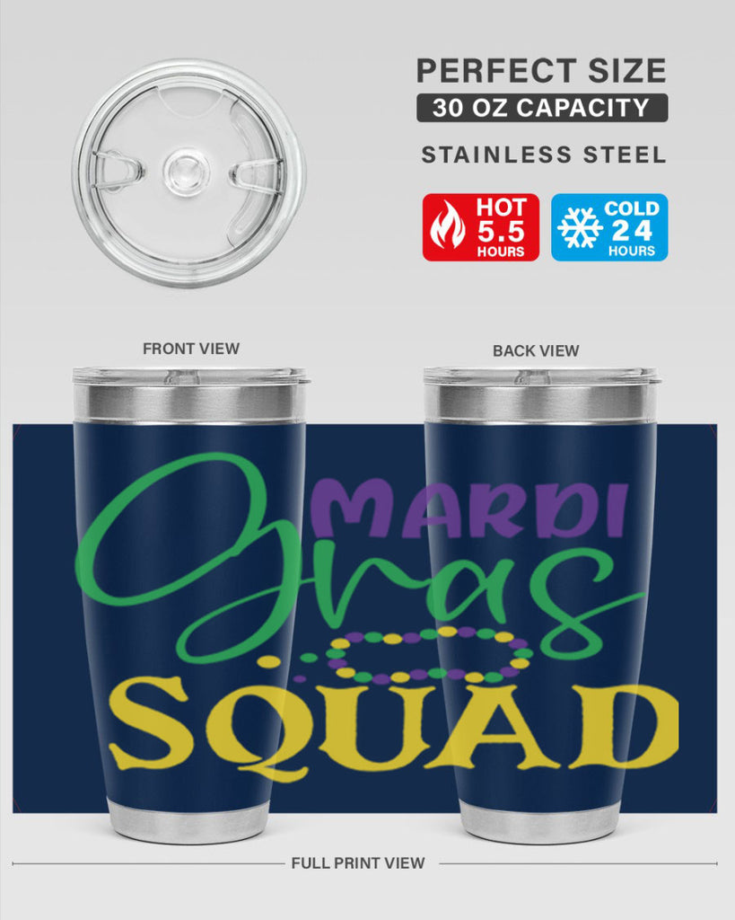 mardi gras squad 78#- mardi gras- Tumbler