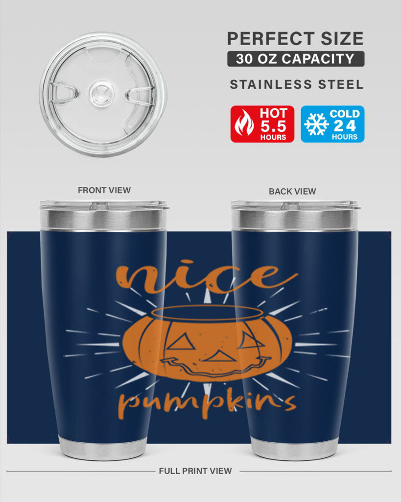 nice pumpkins 138#- halloween- Tumbler