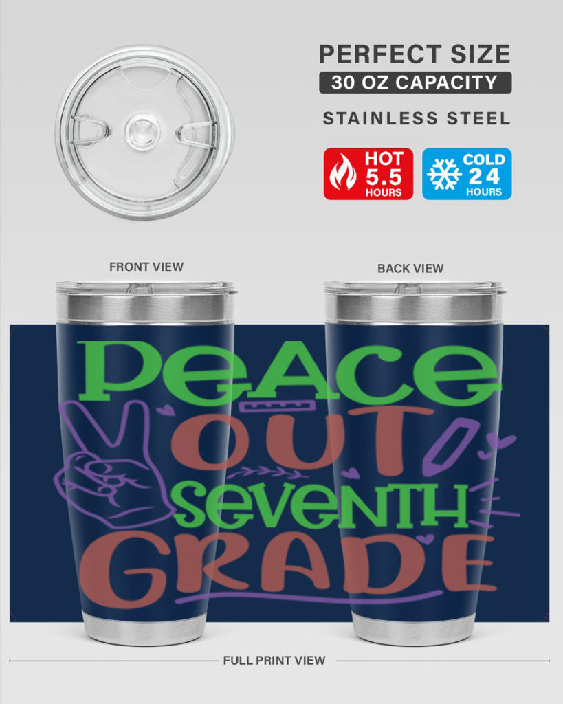 peace out 7th grade 2#- 7th grade- Tumbler