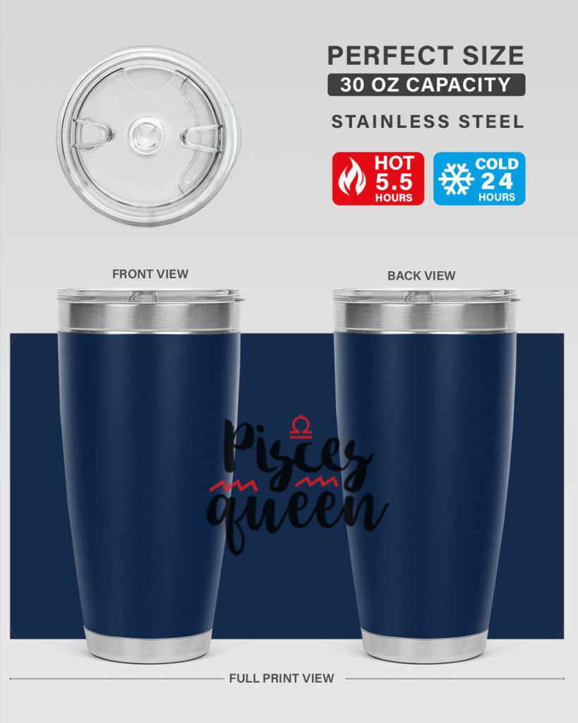 pisces queen 368#- zodiac- Tumbler