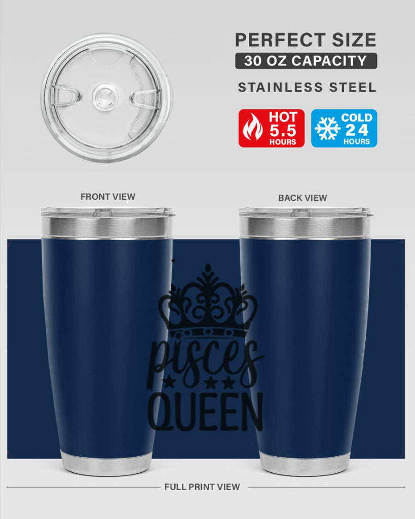 pisces queen 376#- zodiac- Tumbler