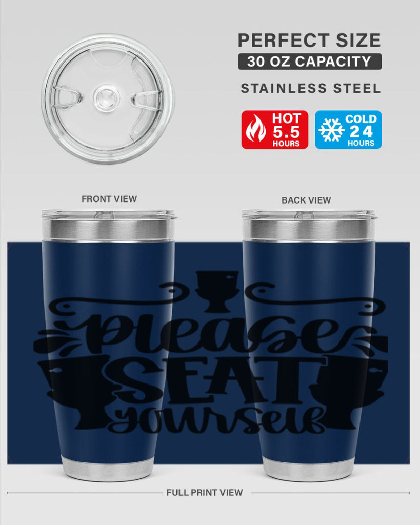 please seat yourself 21#- bathroom- Tumbler