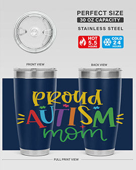 proud autism mom Style 35#- autism- Tumbler