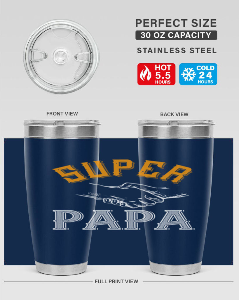 super papa 8#- grandpa - papa- Tumbler