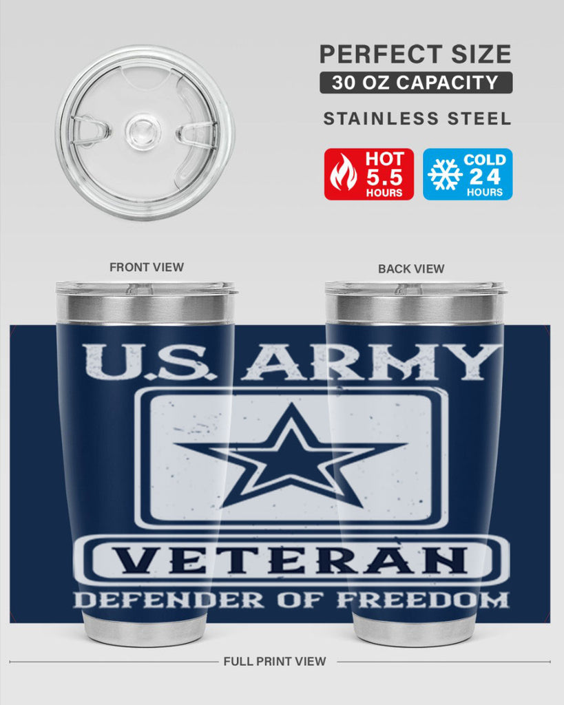 us army veteran defender of freedom 14#- Veterns Day- Tumbler