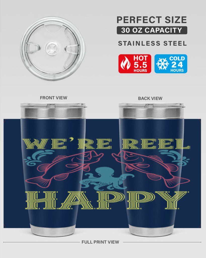 we’re reel happy 233#- fishing- Tumbler
