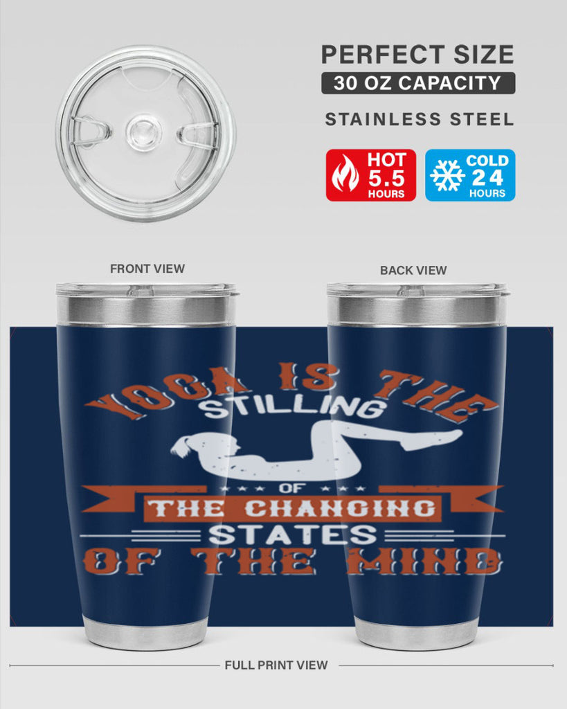 yoga is the stilling of the changing states of the mind 12#- yoga- Tumbler
