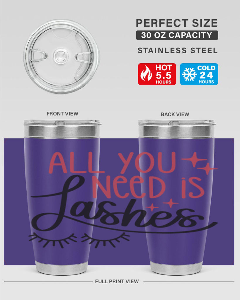 All You Need Is Lashes Style 146#- make up- Tumbler