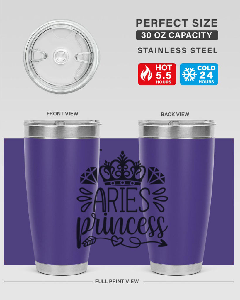 Aries princess 114#- zodiac- Tumbler