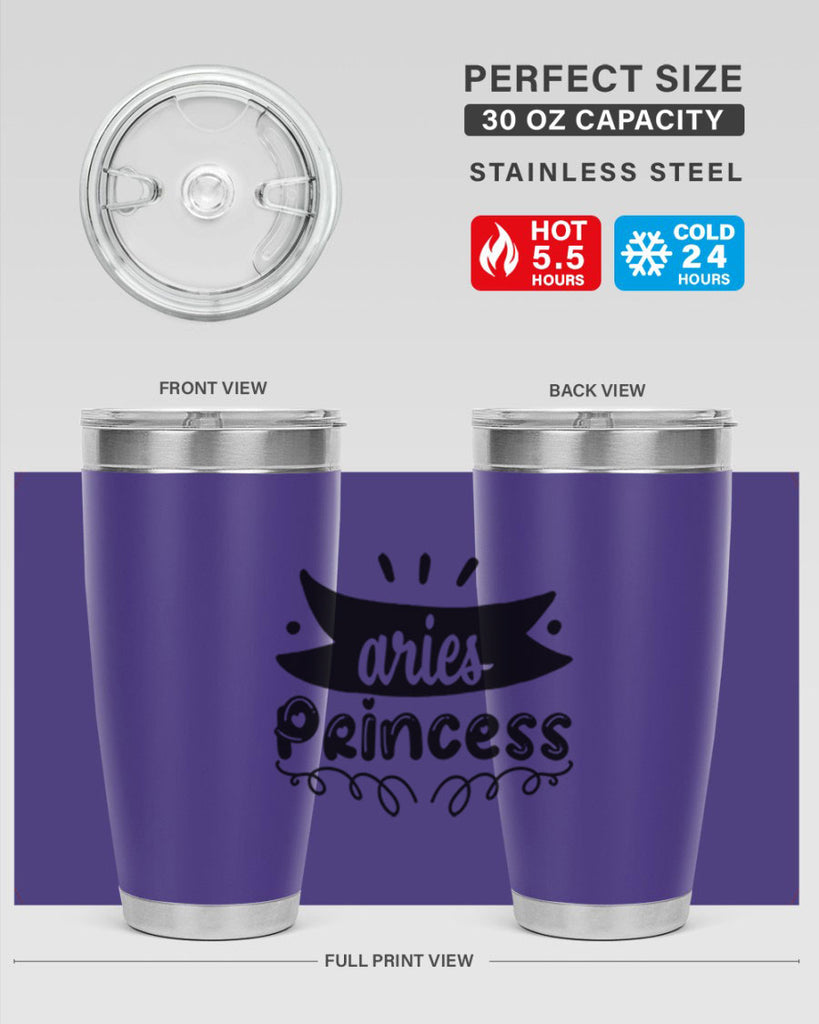 Aries princess 116#- zodiac- Tumbler