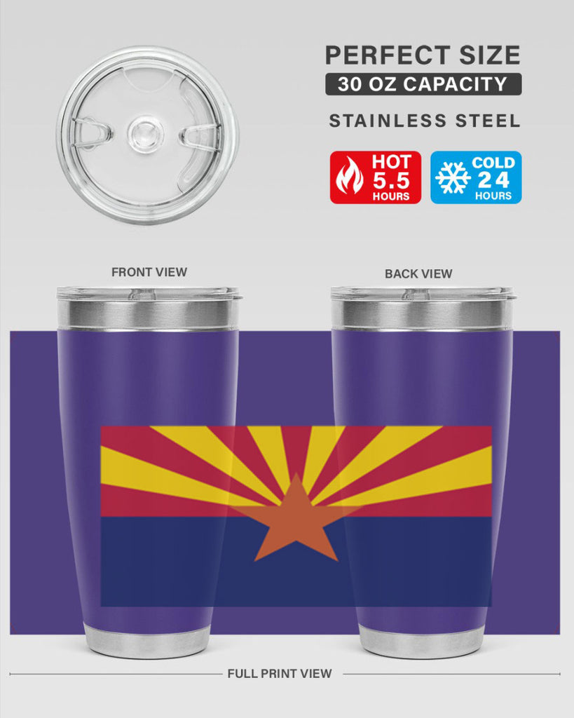 Arizona 49#- Us Flags- Tumbler