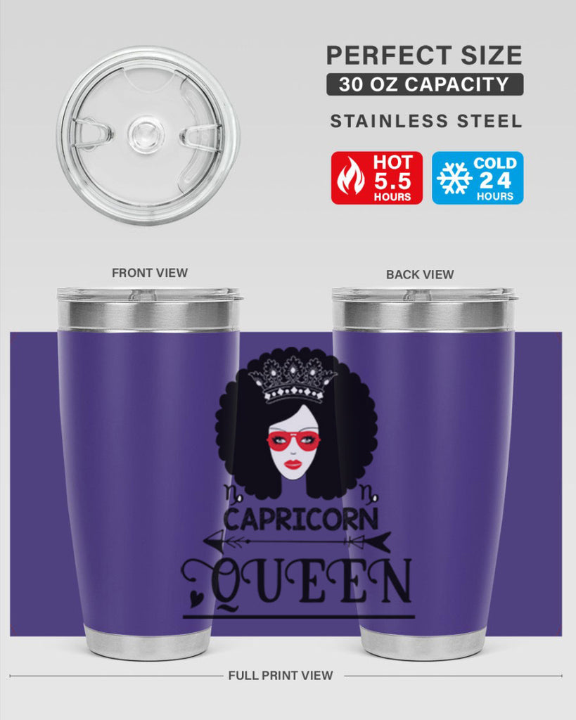 Capricorn queen 197#- zodiac- Tumbler