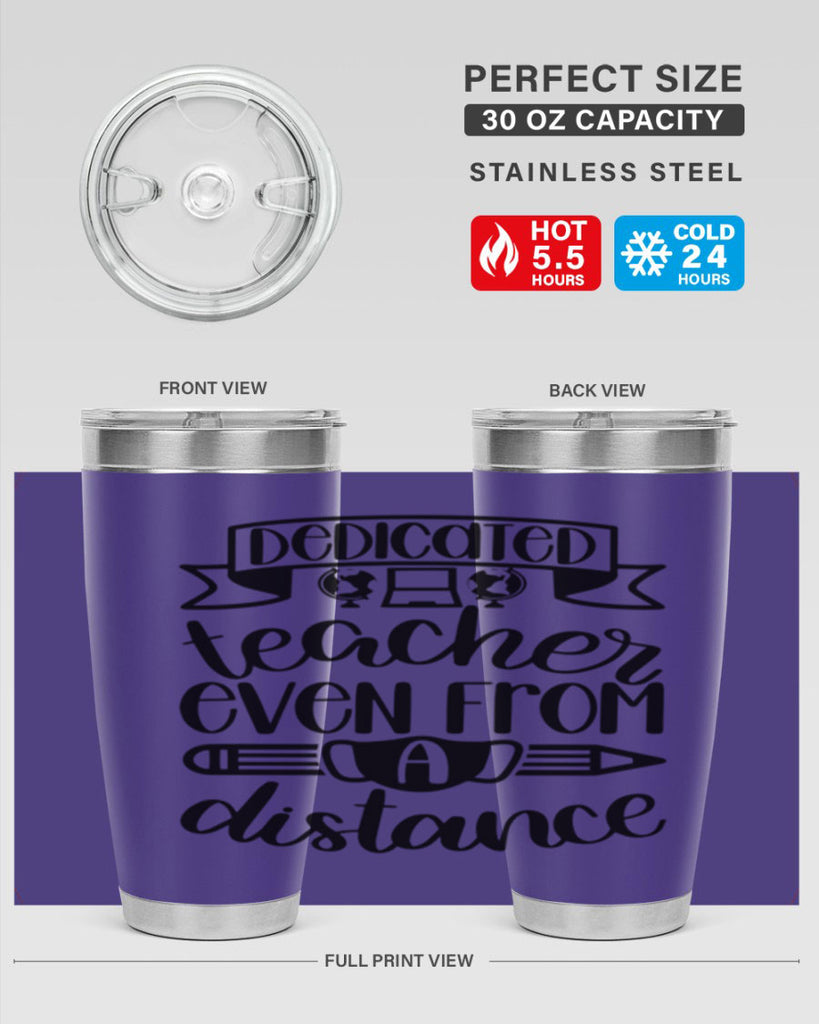 Dedicated Teacher Even Style 80#- teacher- tumbler