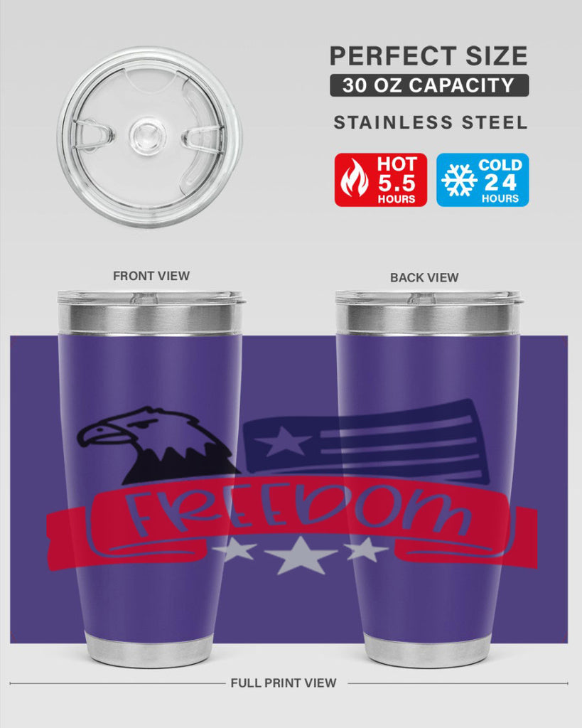 Freedom Style 147#- Fourt Of July- Tumbler