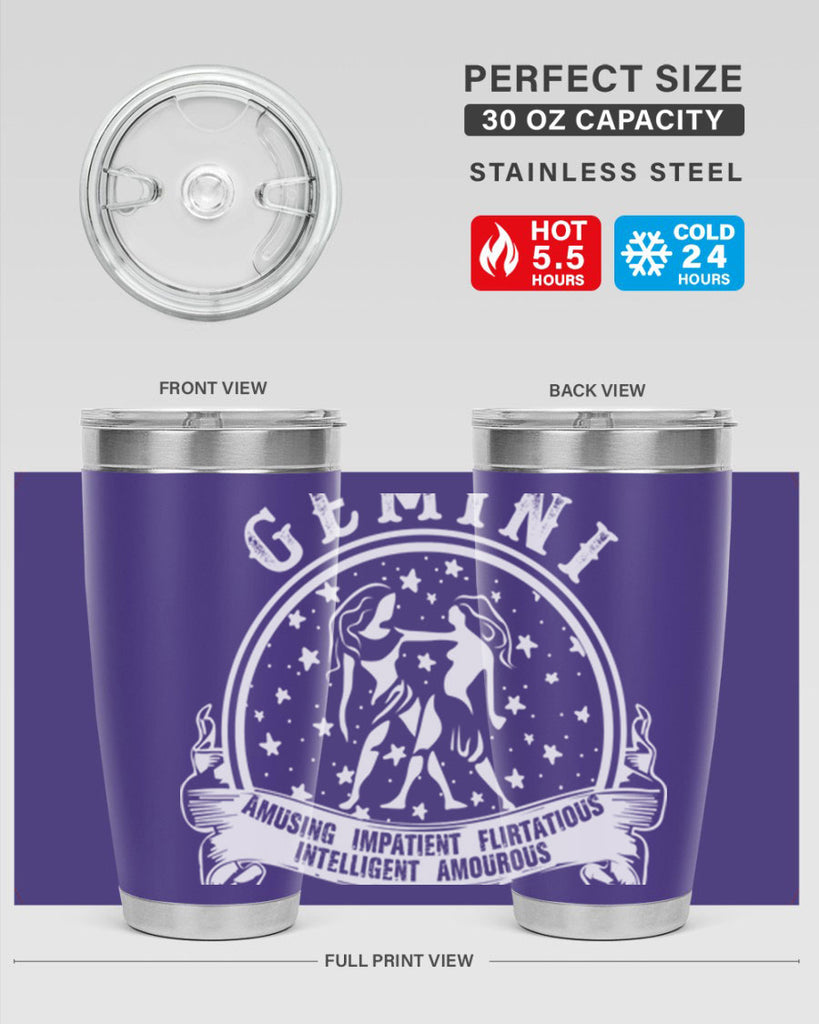Gemini 10#- zodiac- Tumbler