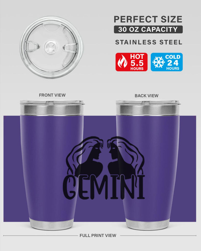 Gemini 227#- zodiac- Tumbler