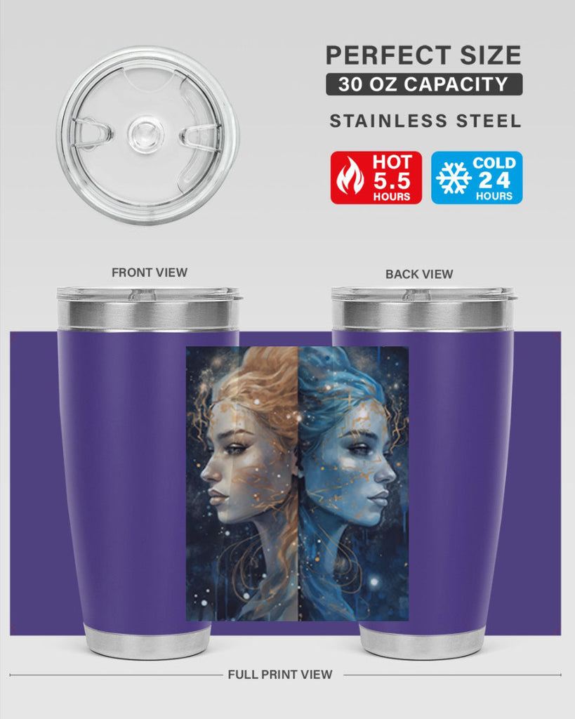 Gemini 56#- zodiac- Tumbler