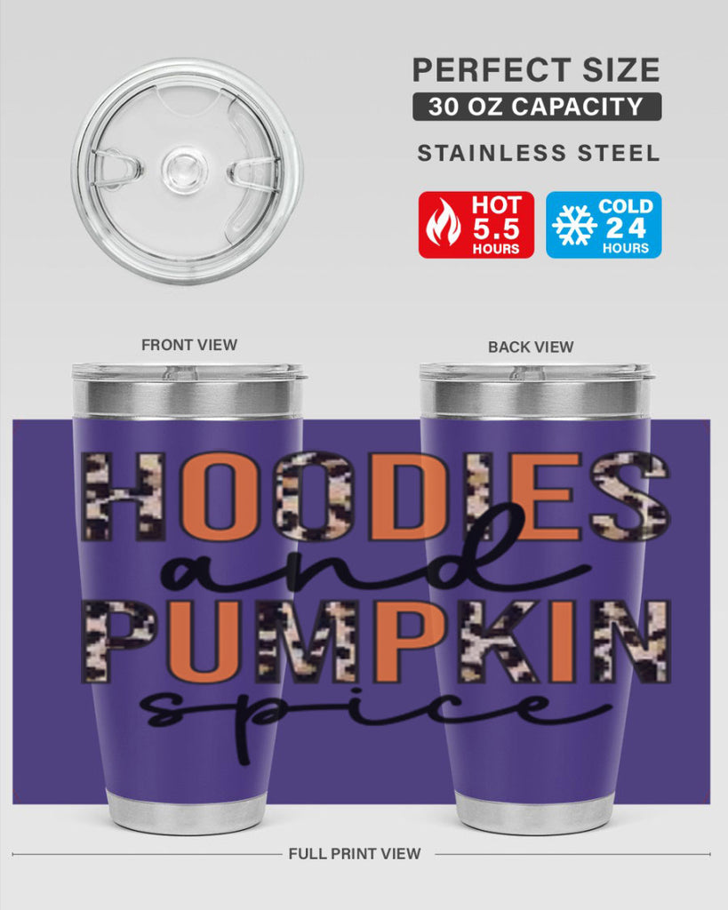 Hoodies and pumpkin spice 317#- fall- Tumbler